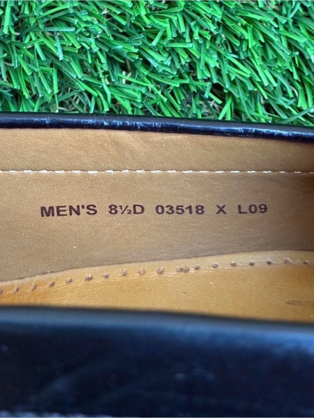 Cole Haan Black Leather Fringe Loafers with Buckle Size 8.5 M